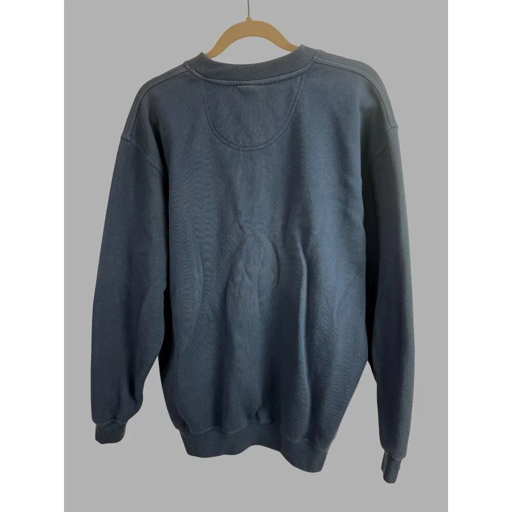 VTG NFL Patriots Logo Blue Crewneck Sweatshirt Mens Sz XL Y2K - Picture 7 of 8